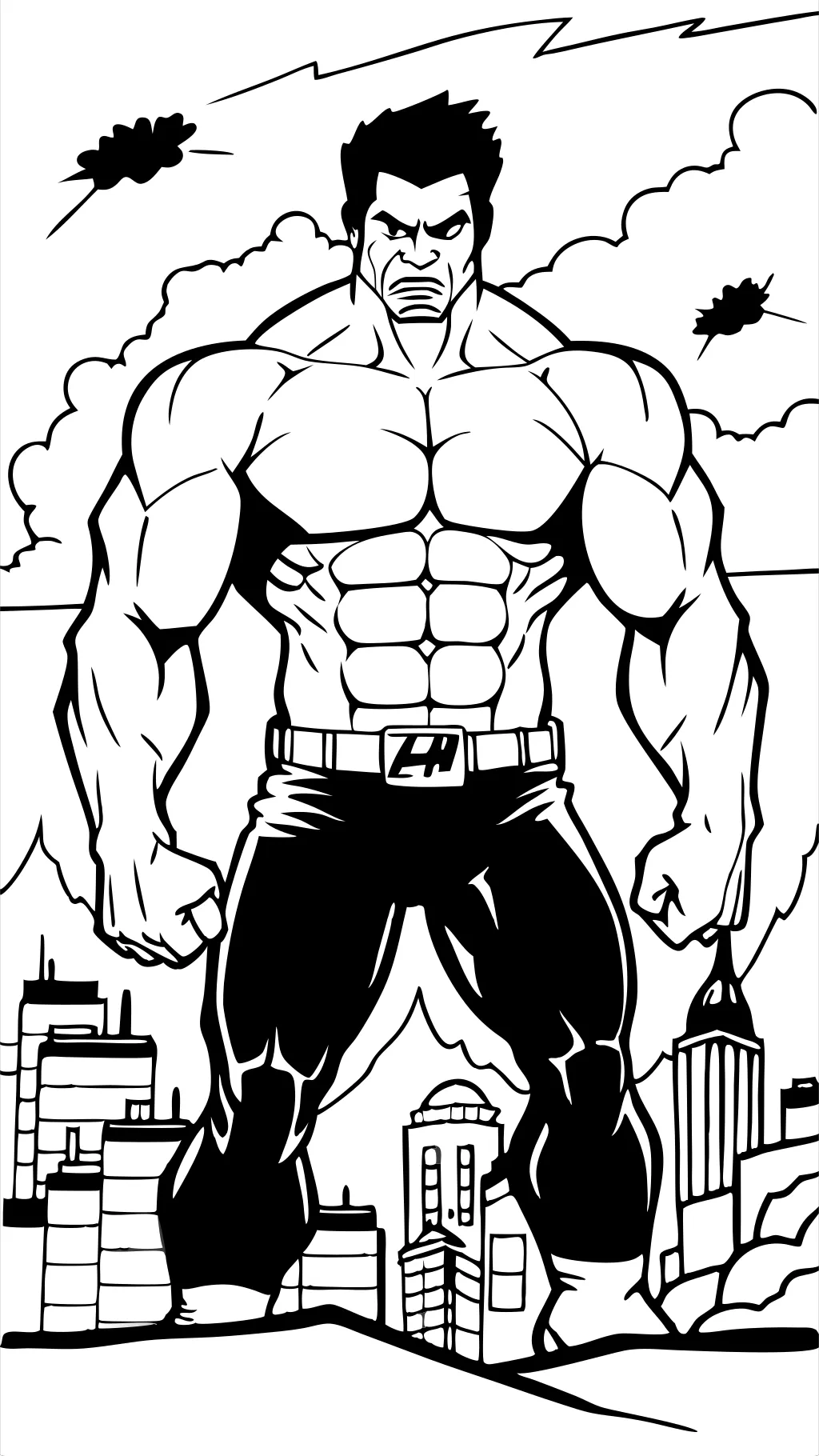 coloring pages of hulk